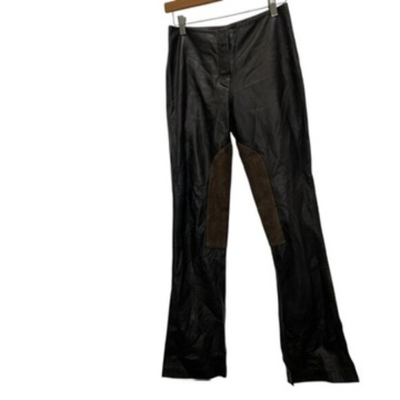 Shari's Place brown leather vintage riding pants 2 - Picture 4 of 4